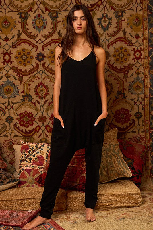 Sunday Morning Jumpsuit - Black