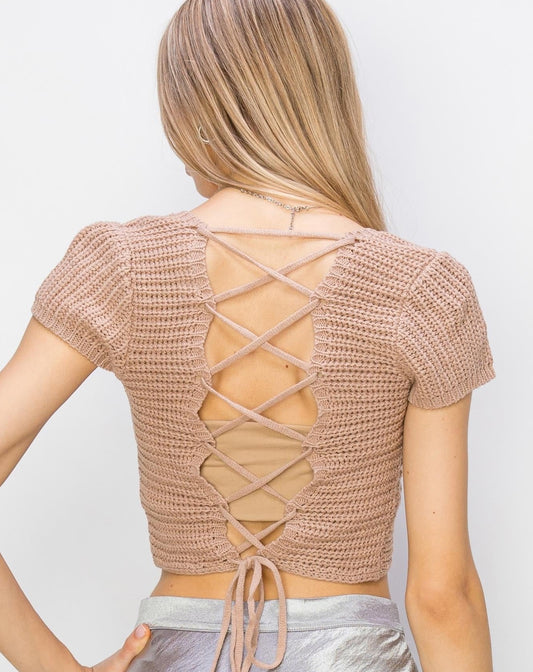Square Neck Knit Top