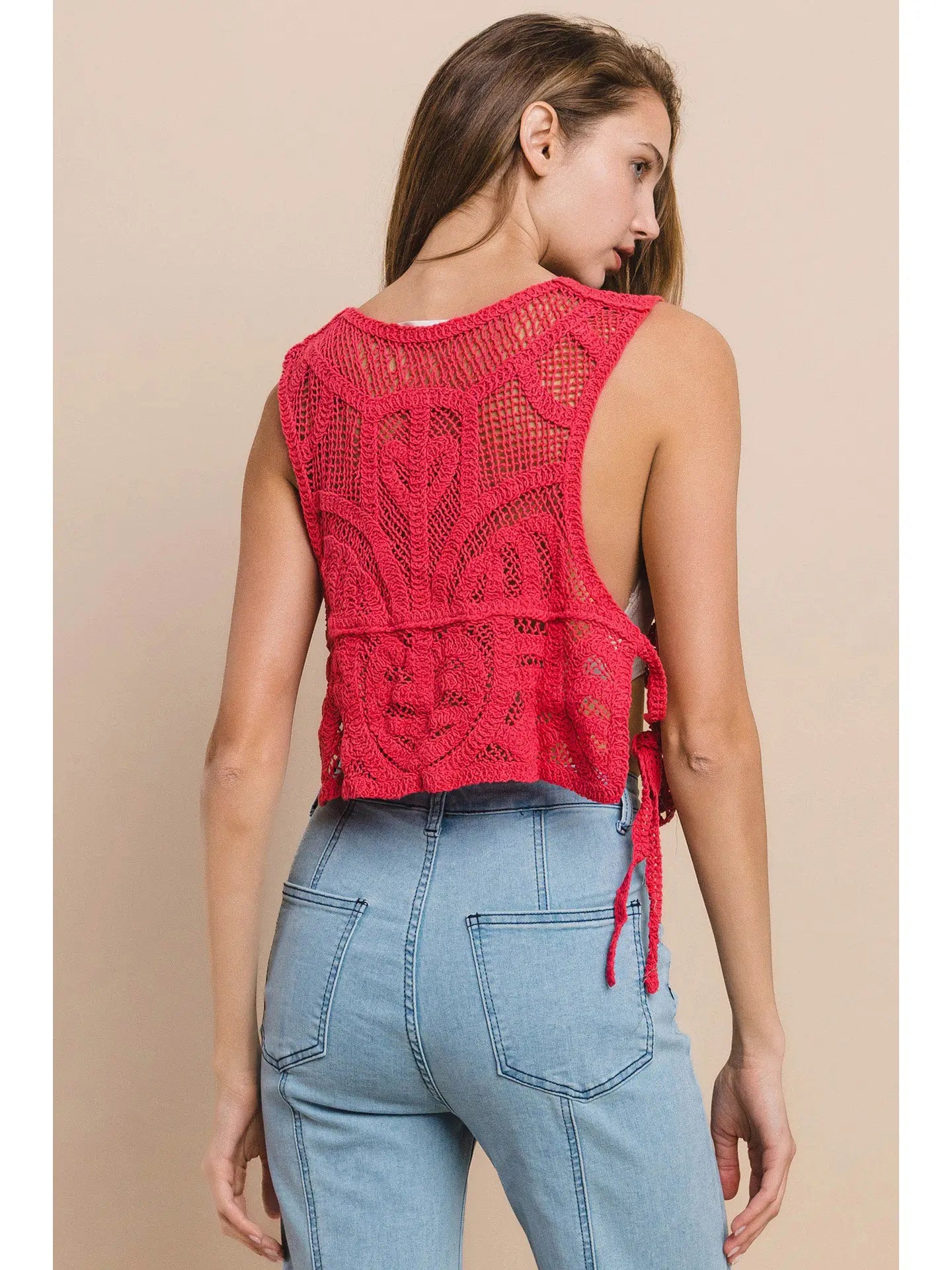 Berry Crochet Style Tank