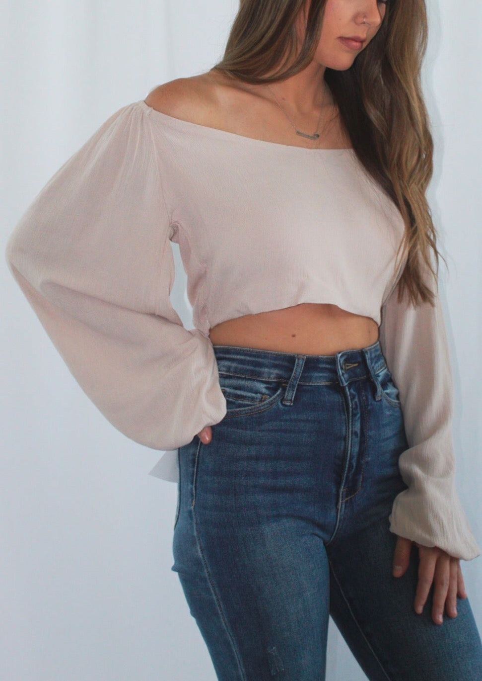 Alexi Crop Top in Natural