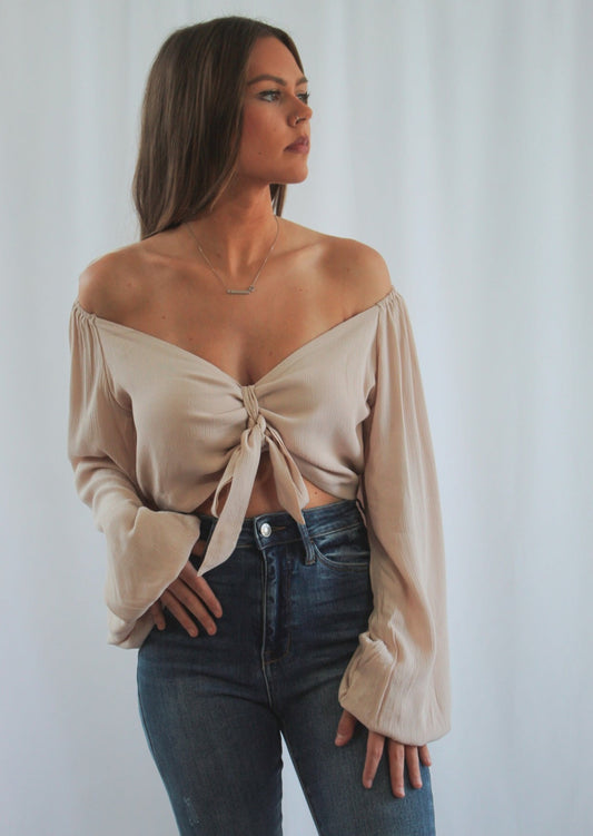 Alexi Crop Top in Natural