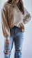 Taupe French Terry Long Sleeve Top